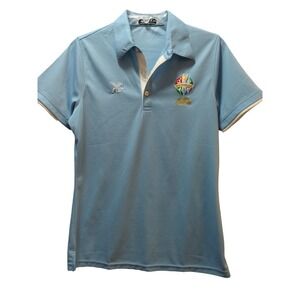 Singapore 2015 28th SEA Games FBT blue polo shirt top Women XXL fits US Medium M